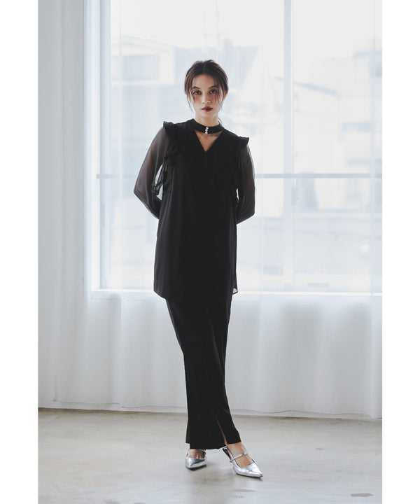 {"color":"\u30d6\u30e9\u30c3\u30af","info":"model\uff1aH165cm size\uff1aM"}