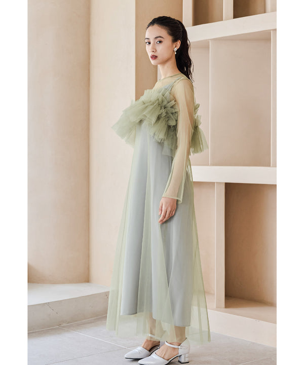 {"color":"\u30b0\u30ea\u30fc\u30f3","info":"model\uff1aH165cm size\uff1aM"}
