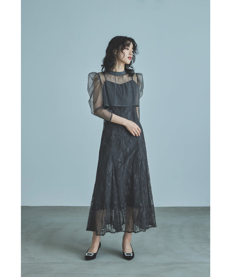 many way ヴィンテージドレス ボレロ レース 結婚式 パーティードレス 