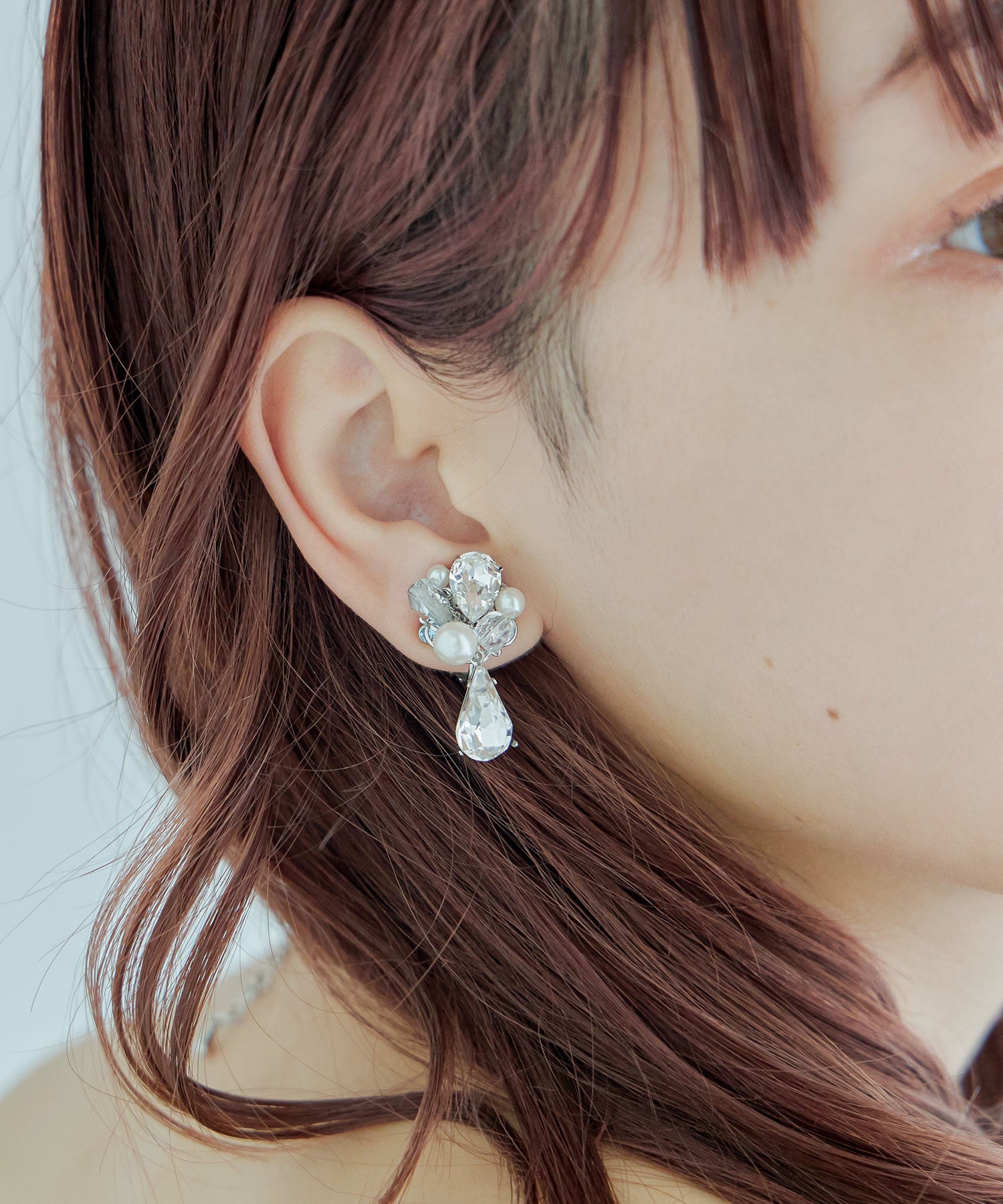 ドロップビジューパールイヤリング｜ピアス・イアリング - niana