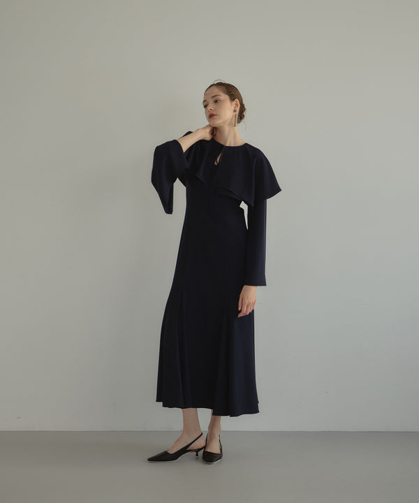 ANDRÉSD ／ アンドレスドメニーウェイワントーンケープドレス結婚式 