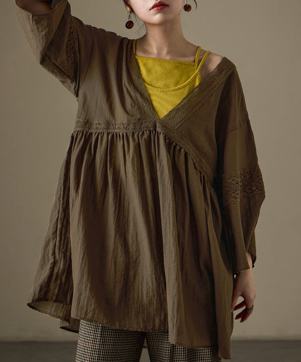 {"color":"\u30d6\u30e9\u30a6\u30f3","info":"model\uff1aH158cm size\uff1aM"}