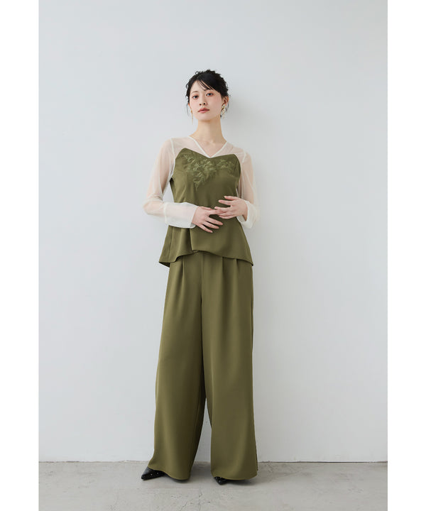 {"color":"\u30aa\u30ea\u30fc\u30d6","info":"model\uff1aH166cm size\uff1aM"}