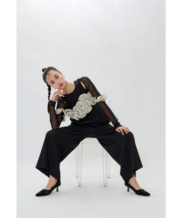{"color":"\u30d9\u30fc\u30b8\u30e5\u00d7\u30d6\u30e9\u30c3\u30af","info":"model\uff1aH165cm size\uff1aM"}