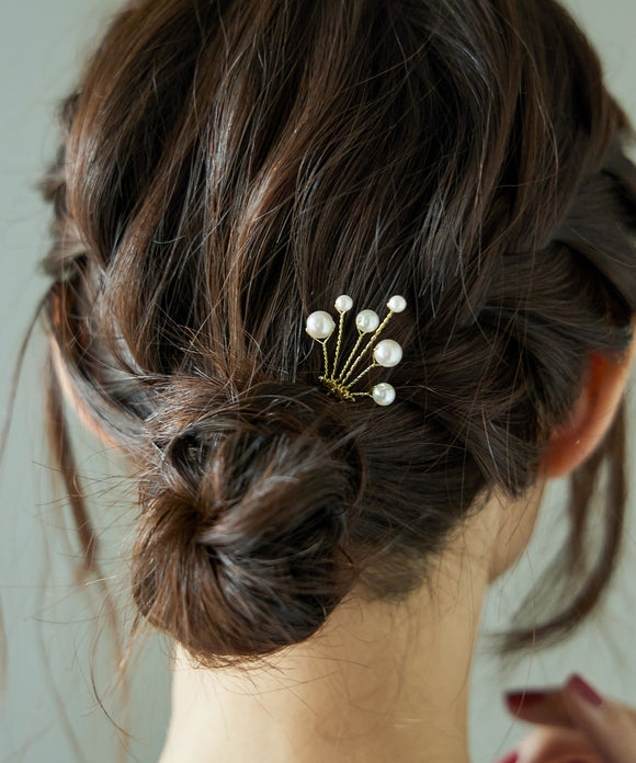 niana パールヘアアクセ（小） オフホワイト
