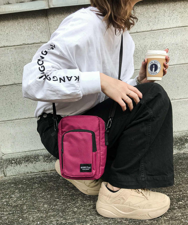 Fashion Letter マルチショルダーバッグ ワイン