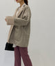 Fashion Letter フェイクムートンリバーシブルジャケット グレージュ