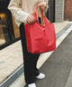 Fashion Letter 保冷保温コンパクトエコバッグ レッド