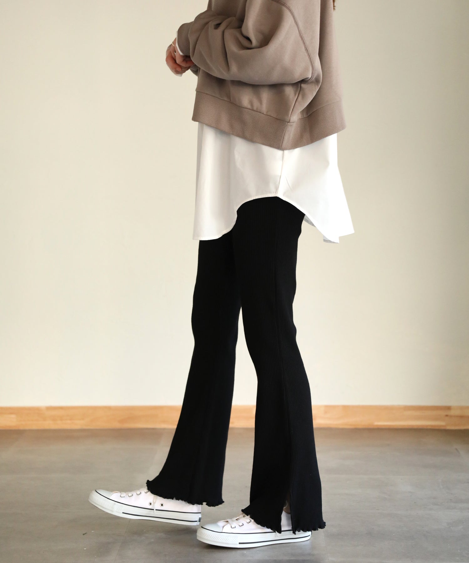 パンツ Ribbonbit : 25SS / Lia Pants G by Giuliana Black Label Stretch Twill Side Snap Pant