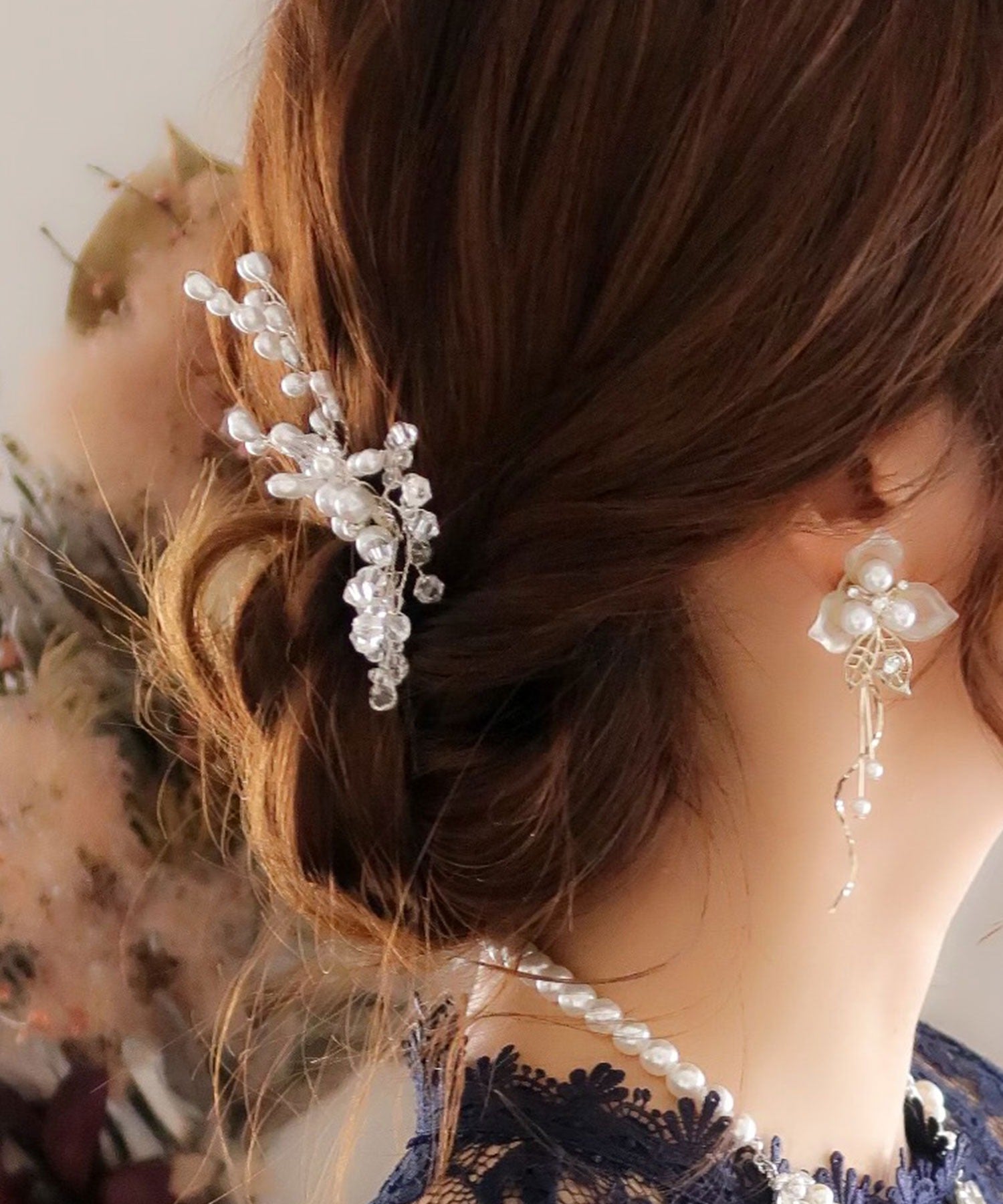 ヘッドドレス ブーケコーム /結婚式・お呼ばれヘアアクセサリー｜ヘア