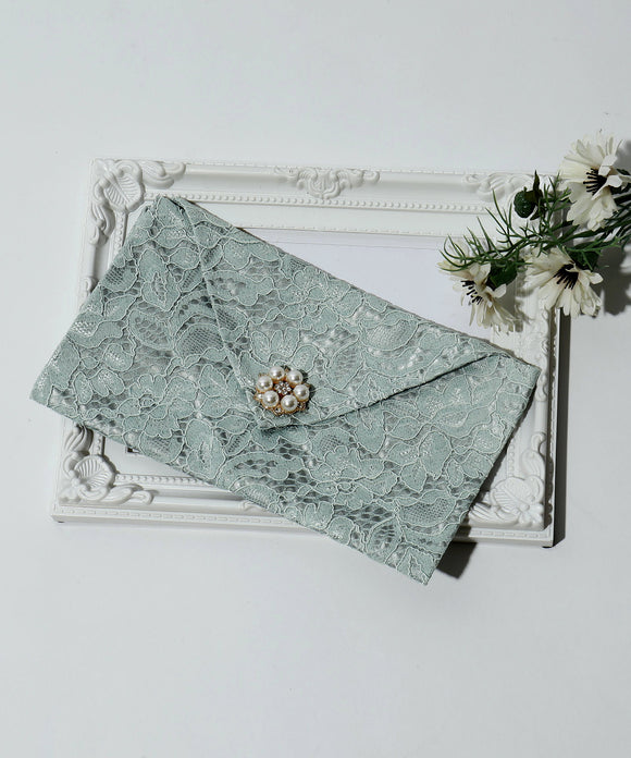 niana マルグリットゥレースふくさ ダークグリーン