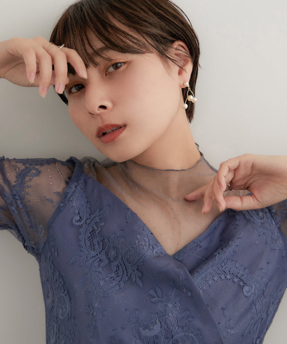 niana パールダンスセラミックピアス ゴールド