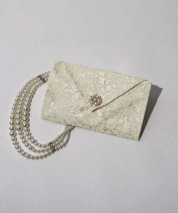 niana マルグリットゥレースふくさ ベージュ