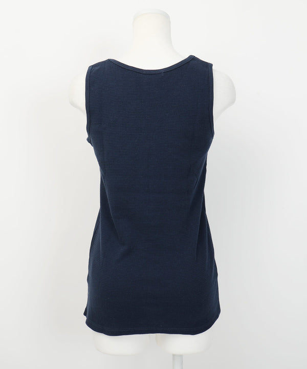 Fashion Letter ワッフルタンクトップ