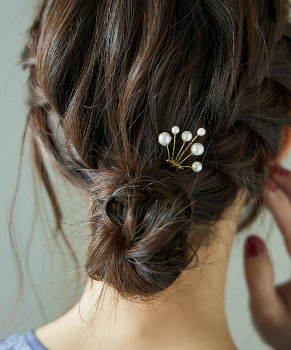 niana パールヘアアクセ（小） オフホワイト