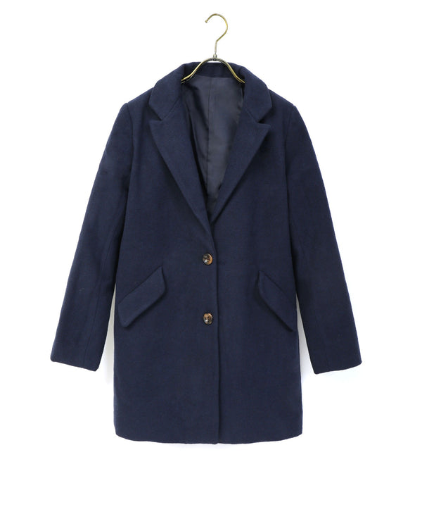 Fashion Letter 84丈モッサ チェスターコート ネイビー
