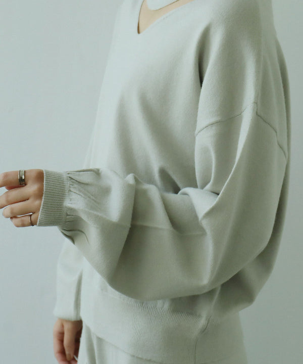 Fashion Letter オフタートルオープンネックニット