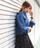 Fashion Letter レギュラーGジャン ブルー