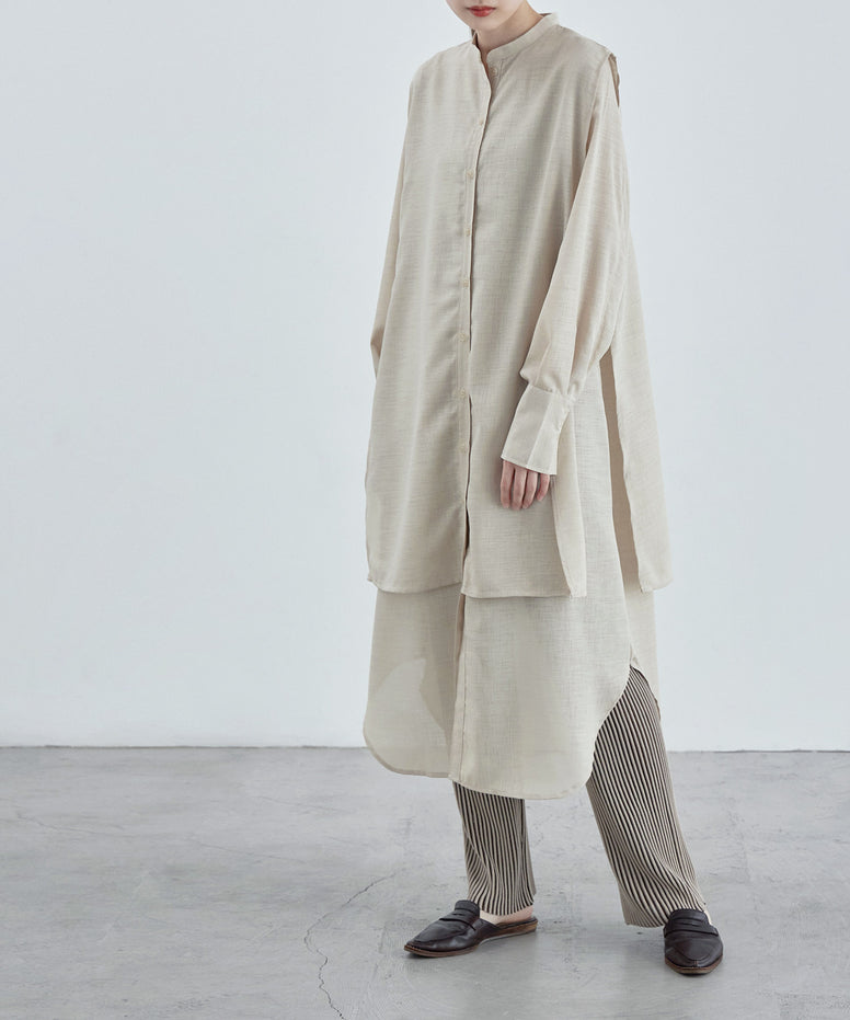 {"color":"\u30d9\u30fc\u30b8\u30e5","info":"model\uff1aH170cm size\uff1aM"}
