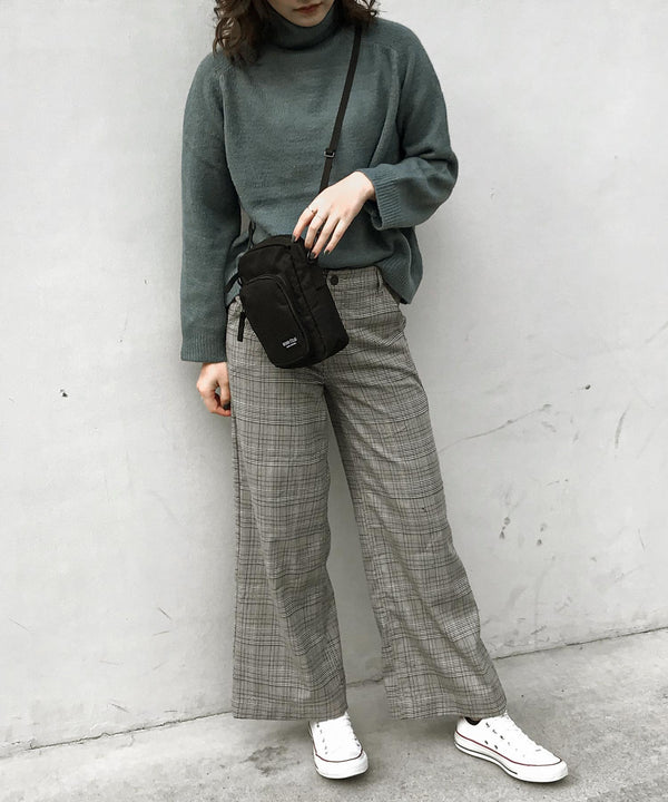 Fashion Letter マルチショルダーバッグ ブラック