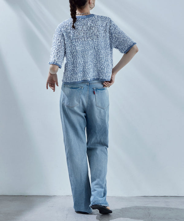 {"color":"\u30d6\u30eb\u30fc","info":"model\uff1aH170cm size\uff1aM"}