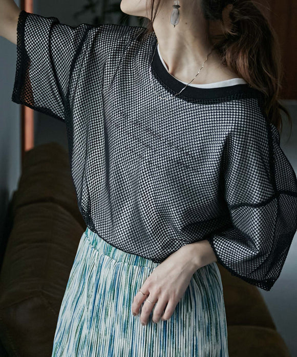Fashion Letter メッシュPO セット ブラック