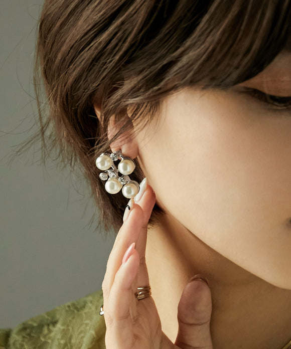 niana ジャスマンパールピアス シルバー