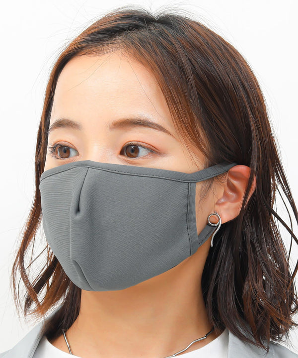 Fashion Letter 洗える3D立体高機能マスク チャコール