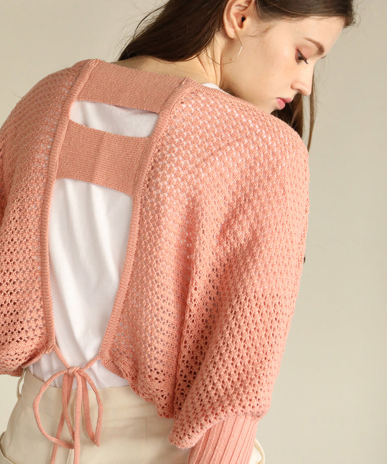 メッシュボレロカーディガン