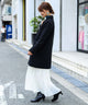 Fashion Letter 84丈モッサ チェスターコート ブラック