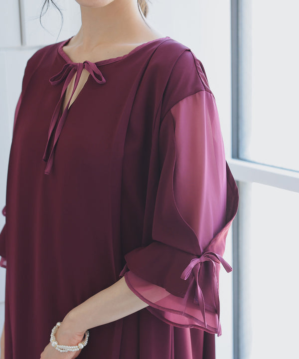 niana 授乳口付マタニティドレス