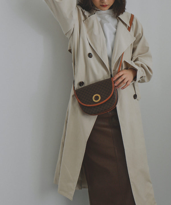 Fashion Letter キャンディ袖BIGトレンチコート サンドベージュ