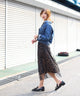 Fashion Letter レギュラーGジャン ブルー
