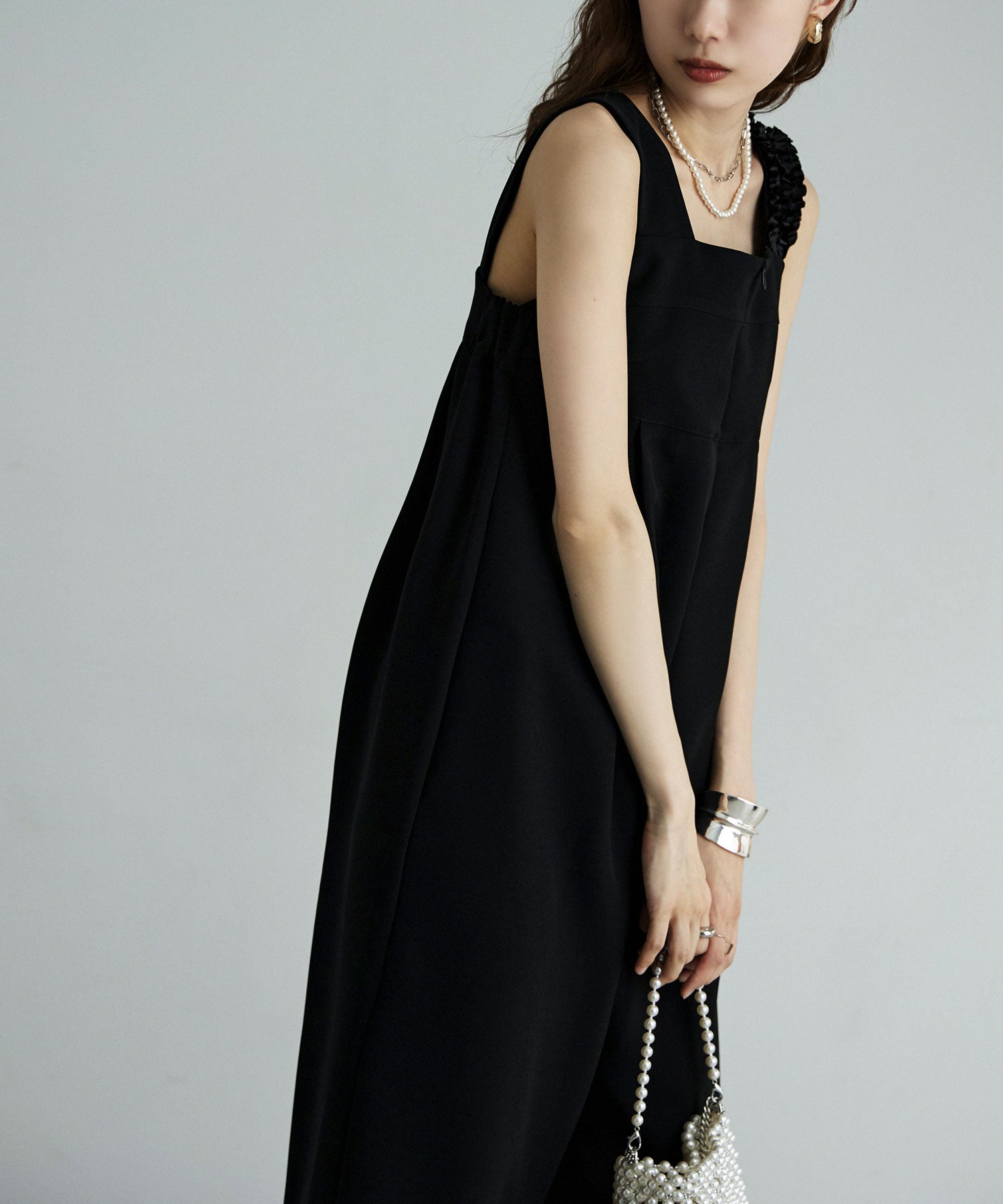 フリルショルダーコンビネゾン｜オーバーオール・オールインワン - etoll.