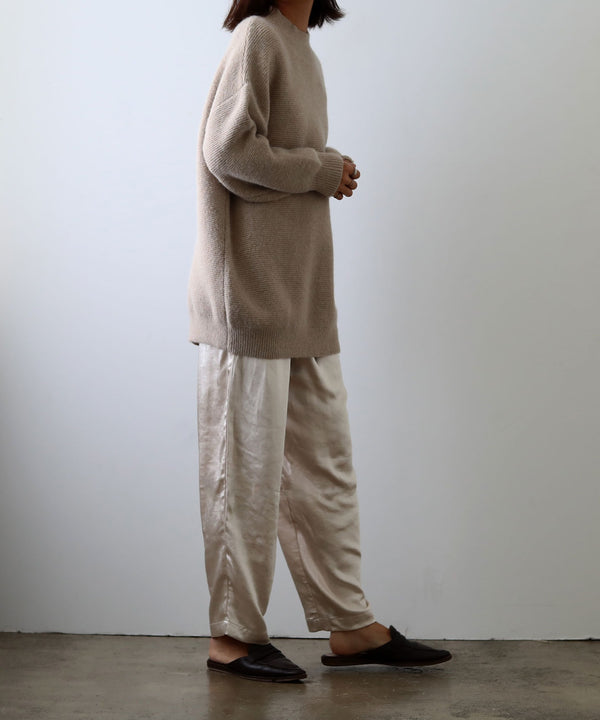 Fashion Letter ヴィンテージサテンパンツ アイボリー