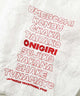 Fashion Letter 巾着付きシワエコバッグ オニギリ