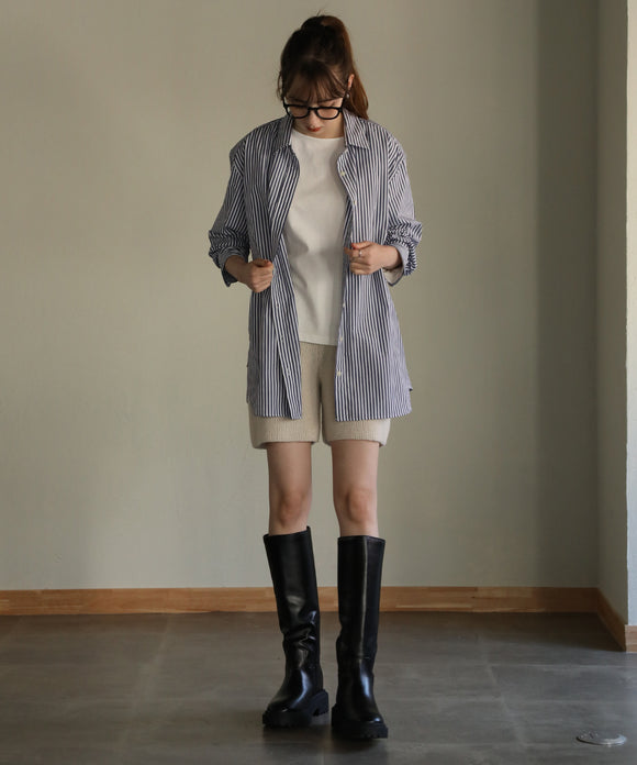aity 5GGEモヘアタッチハーフパンツ アイボリー