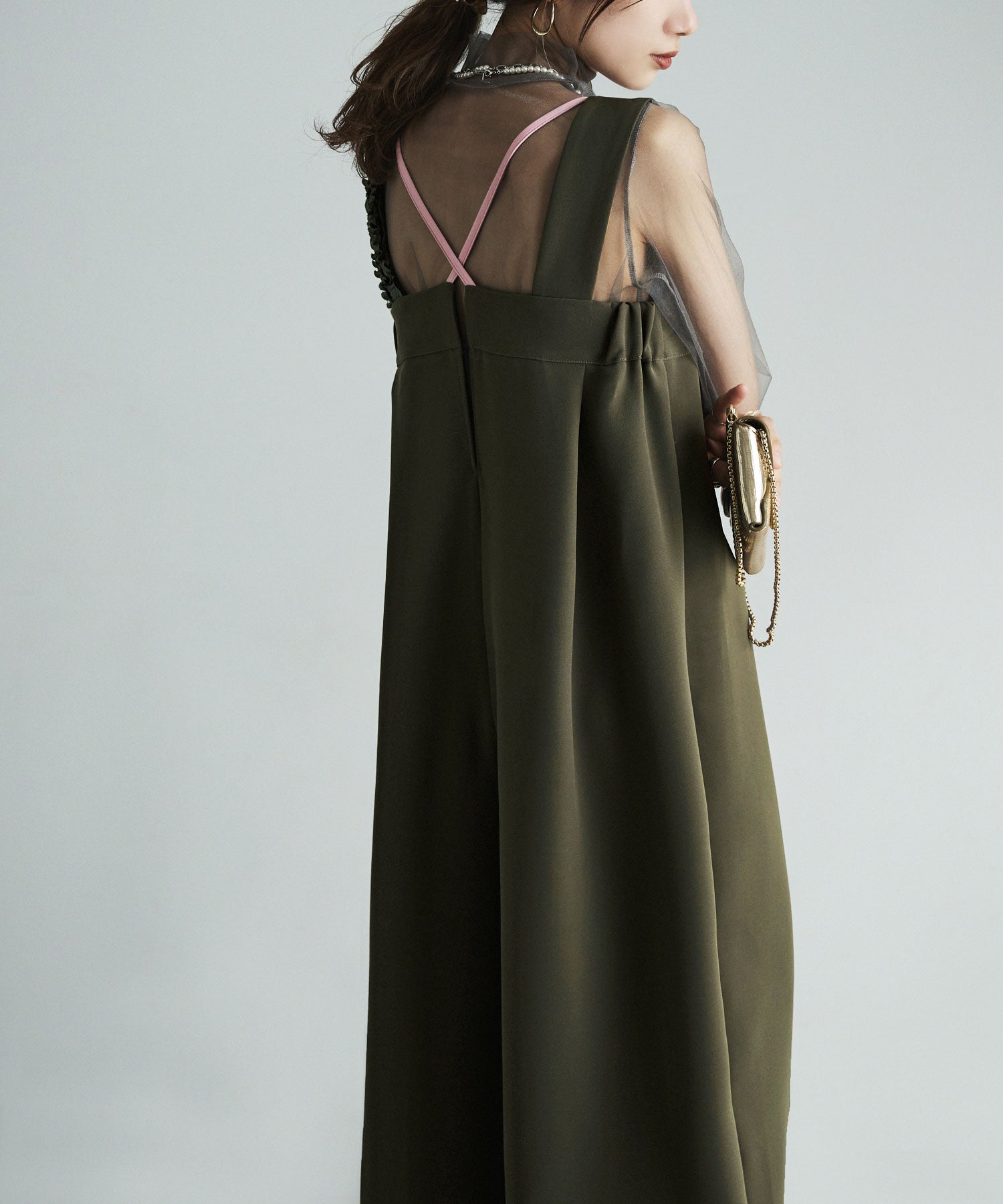 フリルショルダーコンビネゾン｜オーバーオール・オールインワン - etoll.