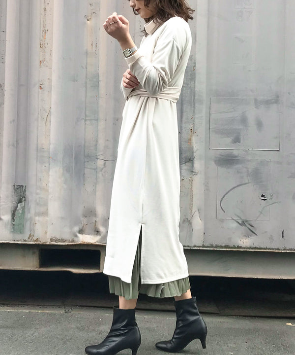 Fashion Letter サカリバオフタートルワンピース アイボリー