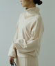 Fashion Letter オフタートルオープンネックニット ベージュ