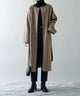 Fashion Letter カットスエードロングガウン グレージュ