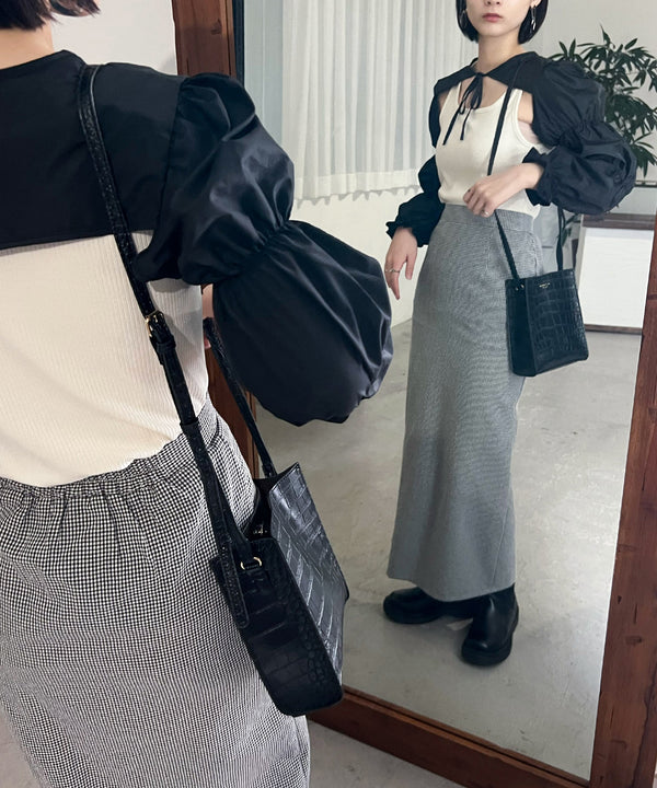 Fashion Letter SDシンシア クロコブラック