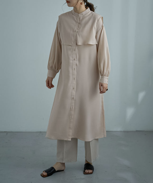 {"color":"\u30d9\u30fc\u30b8\u30e5","info":"model\uff1aH171cm size\uff1aM"}