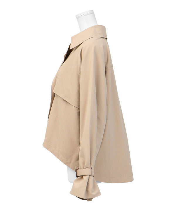 Fashion Letter キャンディ袖ショートコート