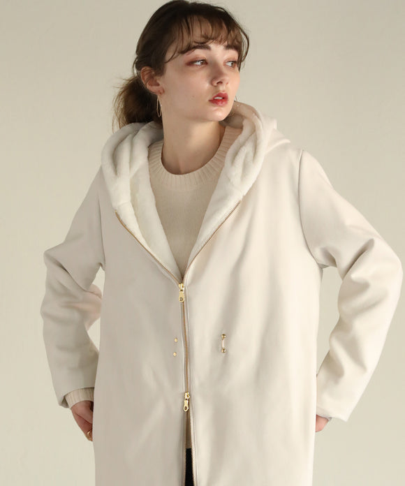 aity ジップホックコート オフホワイト