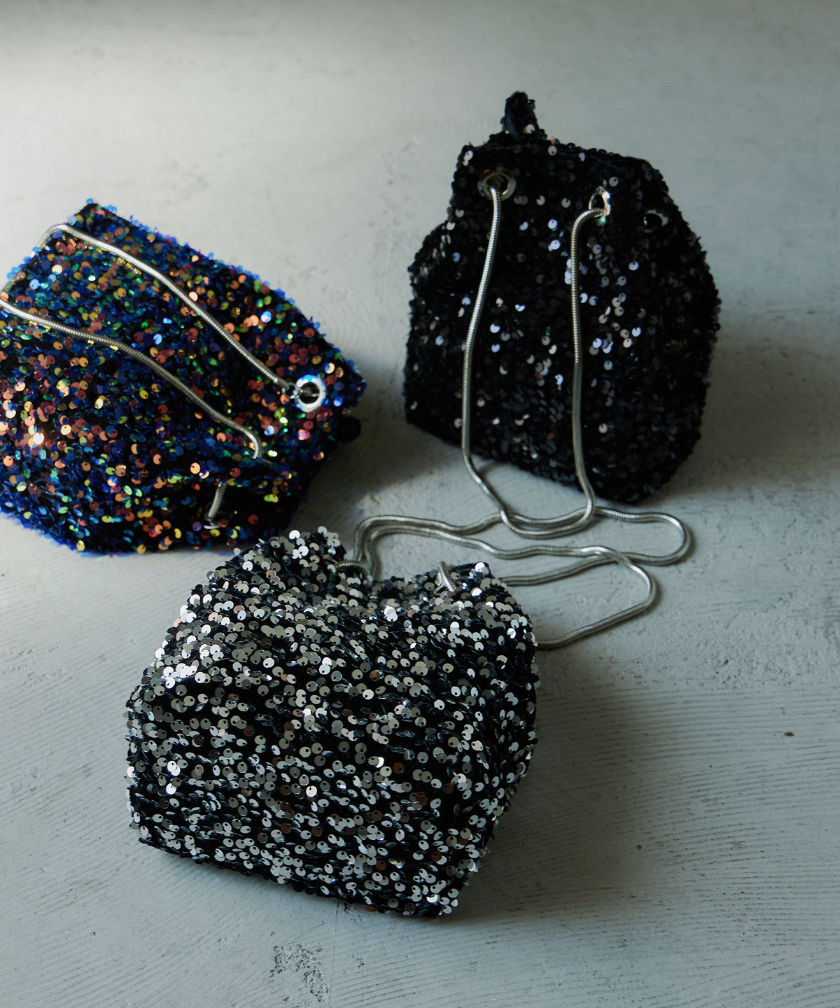 スパンコールショルダーパーティーバッグ