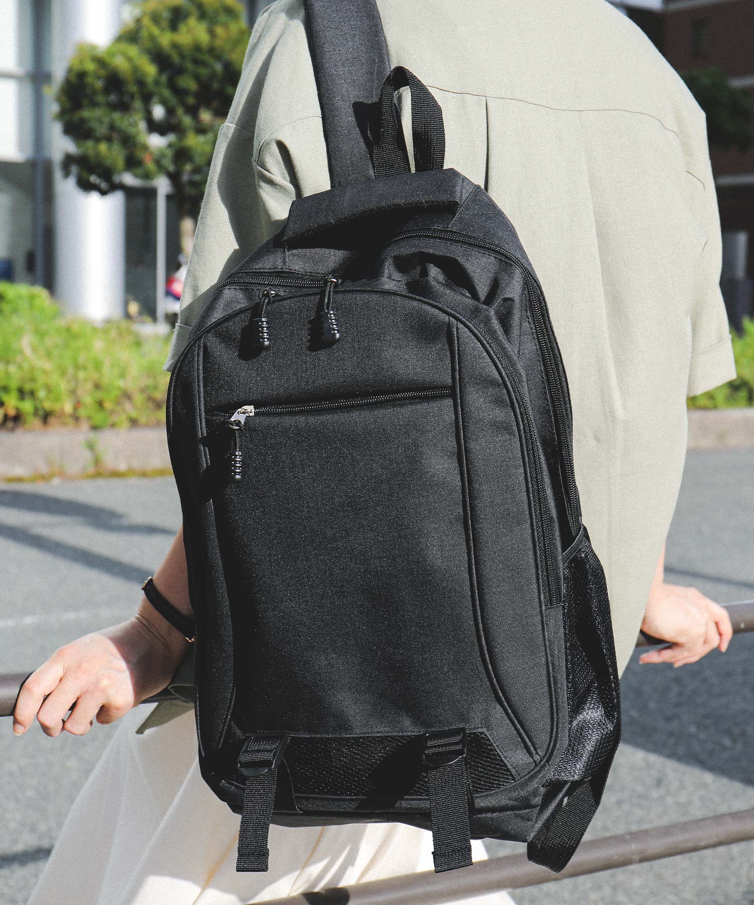 福男【希少】RRL ブラック ショルダーバッグ 男女兼用A4サイズOK多機能バックパックリュックサック｜バッグ