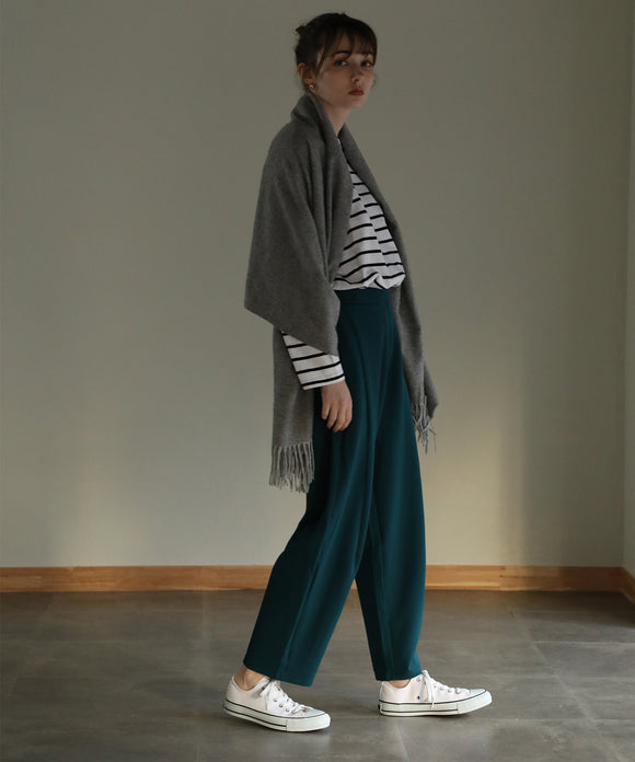 aity ジョーゼットバルーンパンツ ダークグリーン