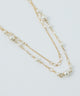 niana パールチェーン２連ネックレス