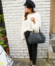 Fashion Letter 2WAY がま口 ボストンバッグ ショルダーバッグ ブラック